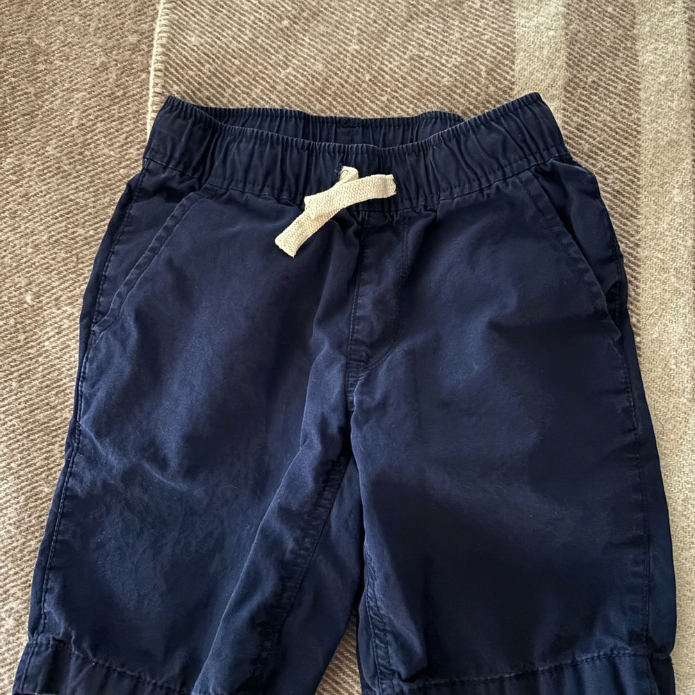 Kids Elastic-Waist Navy Pull-On Shorts